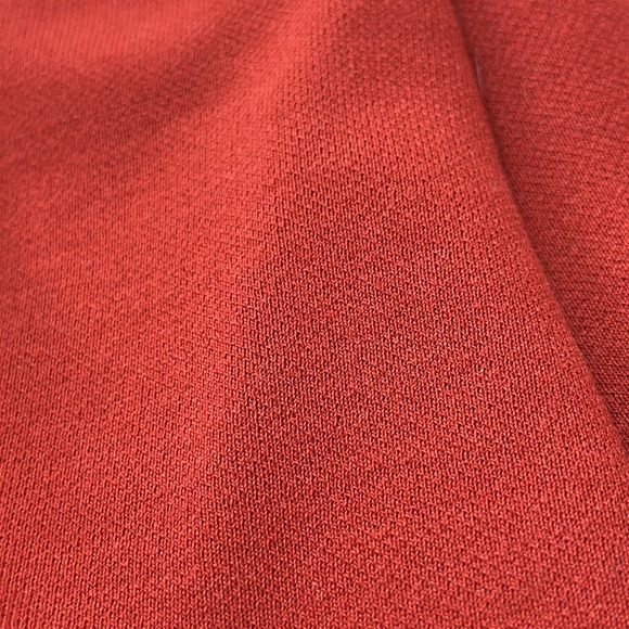 Haberdashery Rust Wide-Leg Elastic Waist Band Knit Pants w/ gold button, 10 - Picture 11 of 11